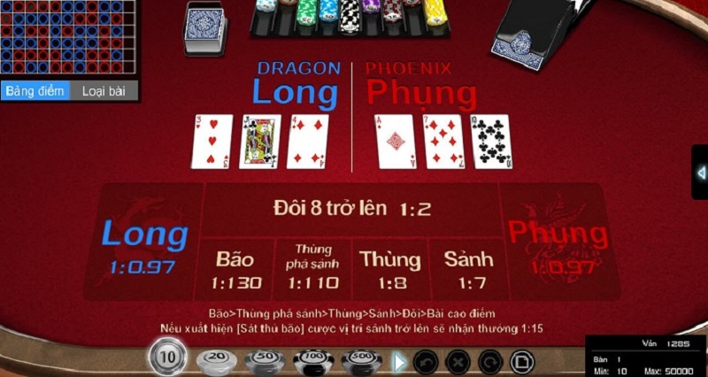 Chơi game bài Long Phung - Trác Kim Hoa cực hấp dẫn