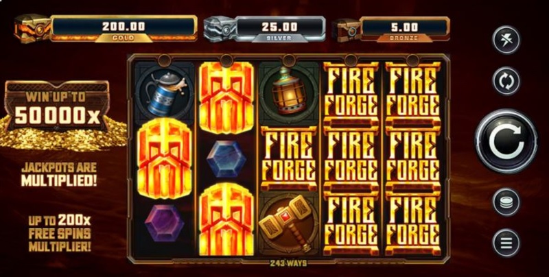 Fire Forge - Tựa game slot với chủ đề độc đáo và mới lạ