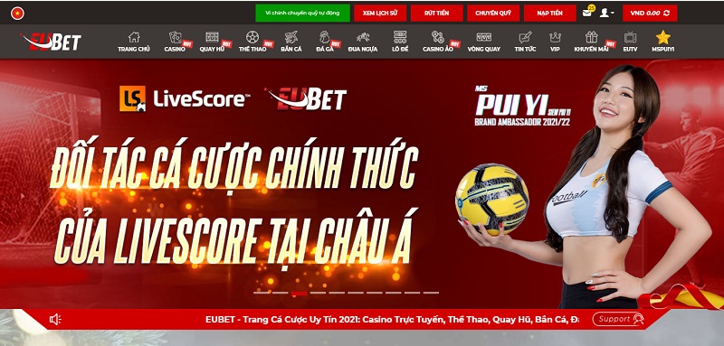 EUBET - Casino trực tuyến uy tín tại Việt Nam