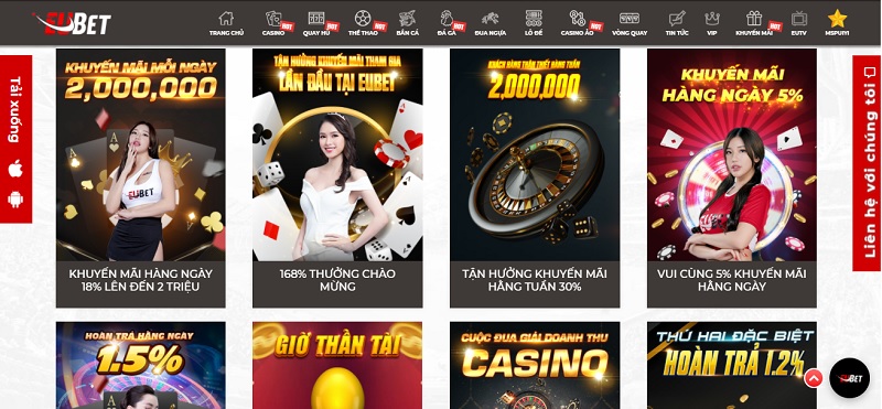 EUBET: Sảnh Game Đánh Bài Online - Chơi Casino Trực Tuyến Uy Tín Nhất 2022