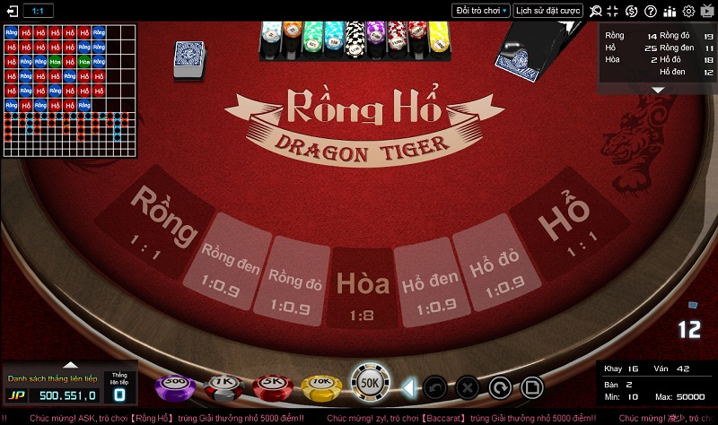 Nguồn gốc game Rồng Hổ tại sòng casino trực tuyến