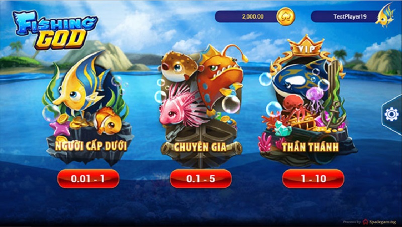 Game bắn cá online ăn tiền thật Spade Gaming