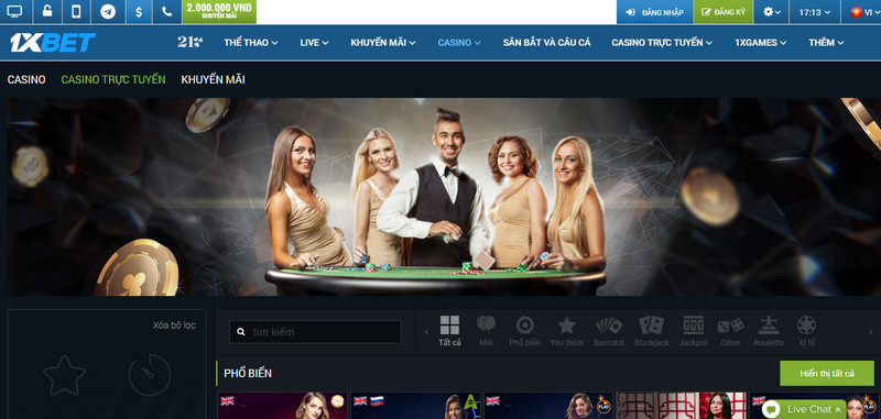 Casino trực tuyến uy tín 1xbet
