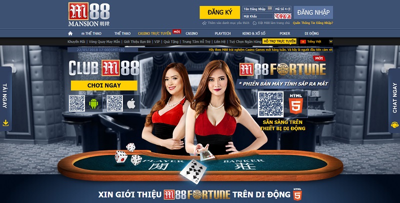 Casino trực tuyến uy tín M88