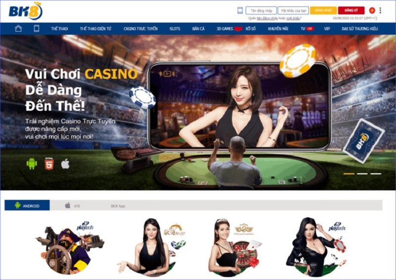 Casino trực tuyến uy tín BK8