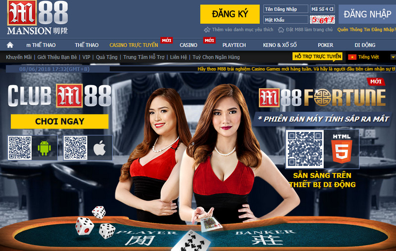 Nhà cái casino online uy tín M88